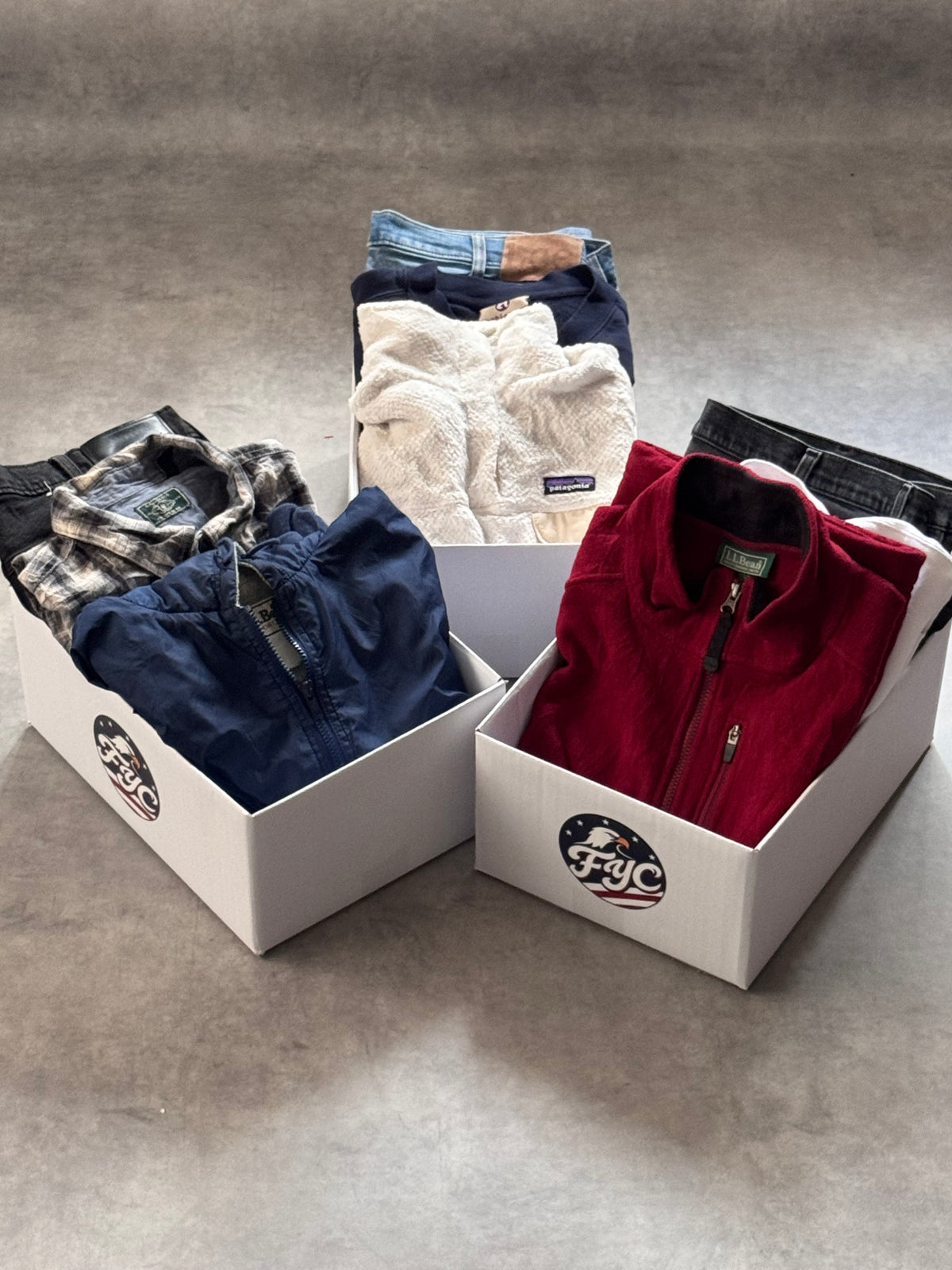 【ブランドアウター確定】秋の重ね着コーデBOX｜古着3点セット
